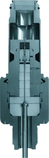 Figure 1. Axial cross-section through sensor